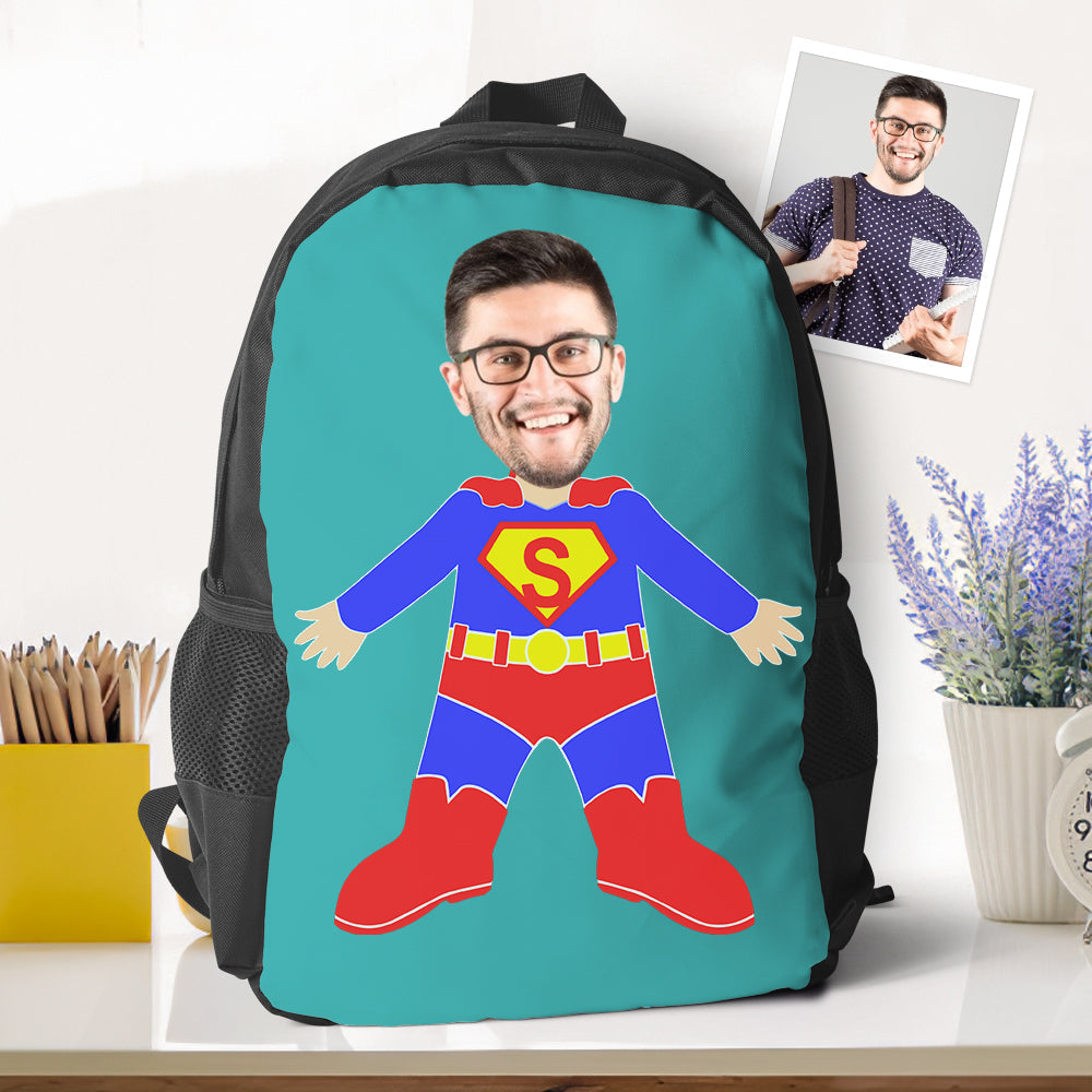 Customizable Superman Minime Backpacks Back To School Gifts For Kids Boys Gifts - MyFaceTshirt