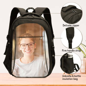 Back to School Custom Photo Backpacks Pack-Sack Personalized Photo Schoolbags - MyFaceTshirt