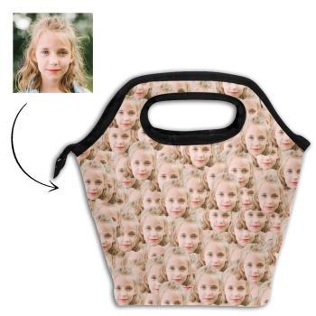 Back To School Gifts Personalized Mash Face Photo Insulation Lunch Bag - MyFaceTshirt