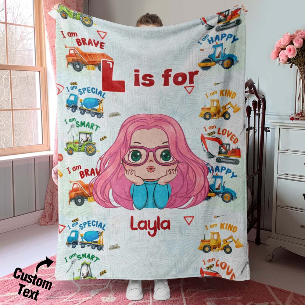 Custom Blanket of Dreams Custom Name Soft Throw Ideal Gift for Kid - MyFaceTshirt