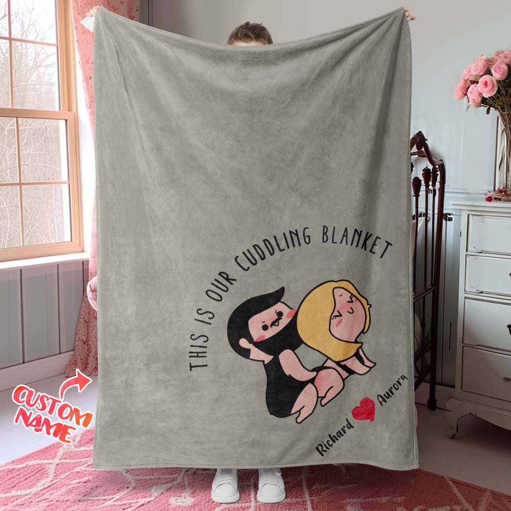 Custom Blanket Our Cuddling Blanket Personalized Blanket Gift For Couple