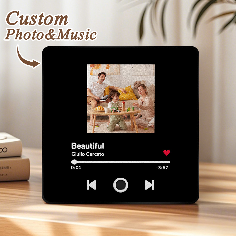 Custom Music Album Fridge Magnet Personalized Music Fridge Magnet Can Play Songs With Adjust Volume Christmas Gifts - MyFaceTshirt