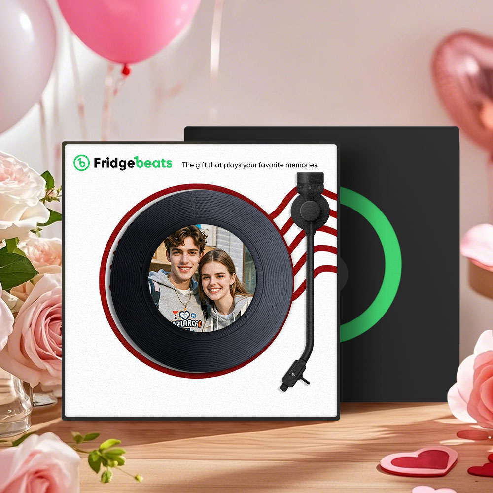 Custom Music and Photo Fridge Magnet NFC Song Fridge Magnets Valentine's Day Gifts