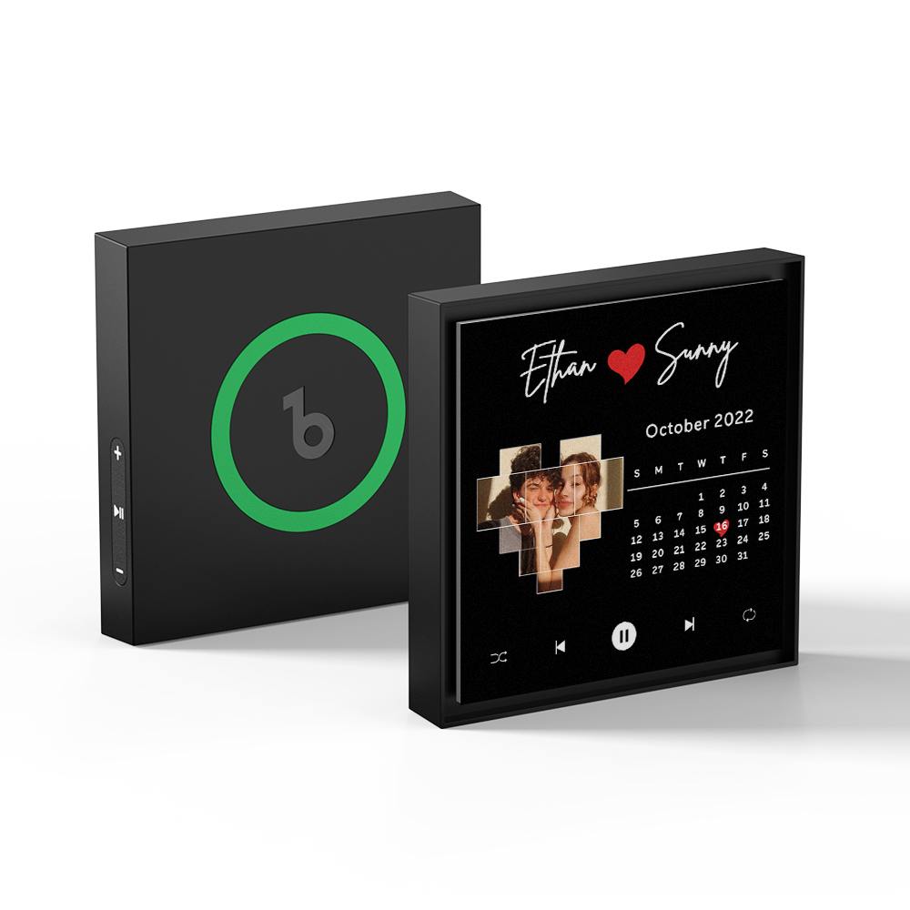 Custom Music Fridge Magnet New 5.0 Upgrade Supports 1-6 Songs Can Play Songs and Adjust Volume Anniversary Calendar Gifts - MyFaceTshirt