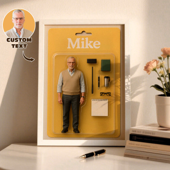 Fully Body Custom Action Figure Portraits | Personalized Toy Box Art | Custom Photo Frame Decorations | Business Style