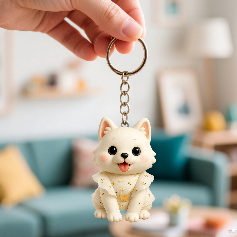 Custom Made 3D Mini Keychain Figure with Your Face Perfect for Gifting