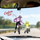 Personalized Motocross Racer Ornament-Dad And Kid Motocross Lovers Gift