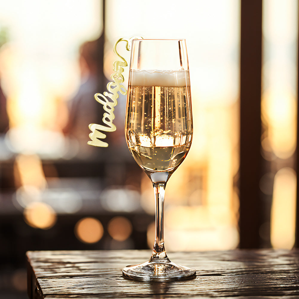 Personalized Place Cards for the Champagne Flute Name Cards Wedding Table Decoration - MyFaceTshirt