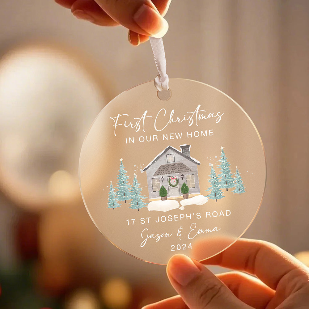 Personalised New Home Christmas Ornament First Home Ornament for New Home Gift - MyFaceTshirt