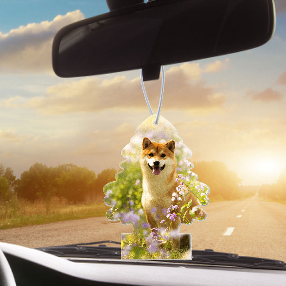 Custom Small Tree Air Freshener Personalized Hanging Car Air Freshener with Essential Oils for Women Man - MyFaceTshirt