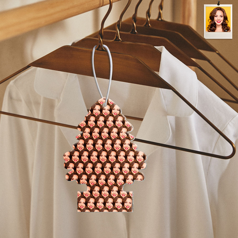 Personalized Small Tree Hanging Car Air Freshener Gift Custom Air Freshener with Essential Oils for Women Man