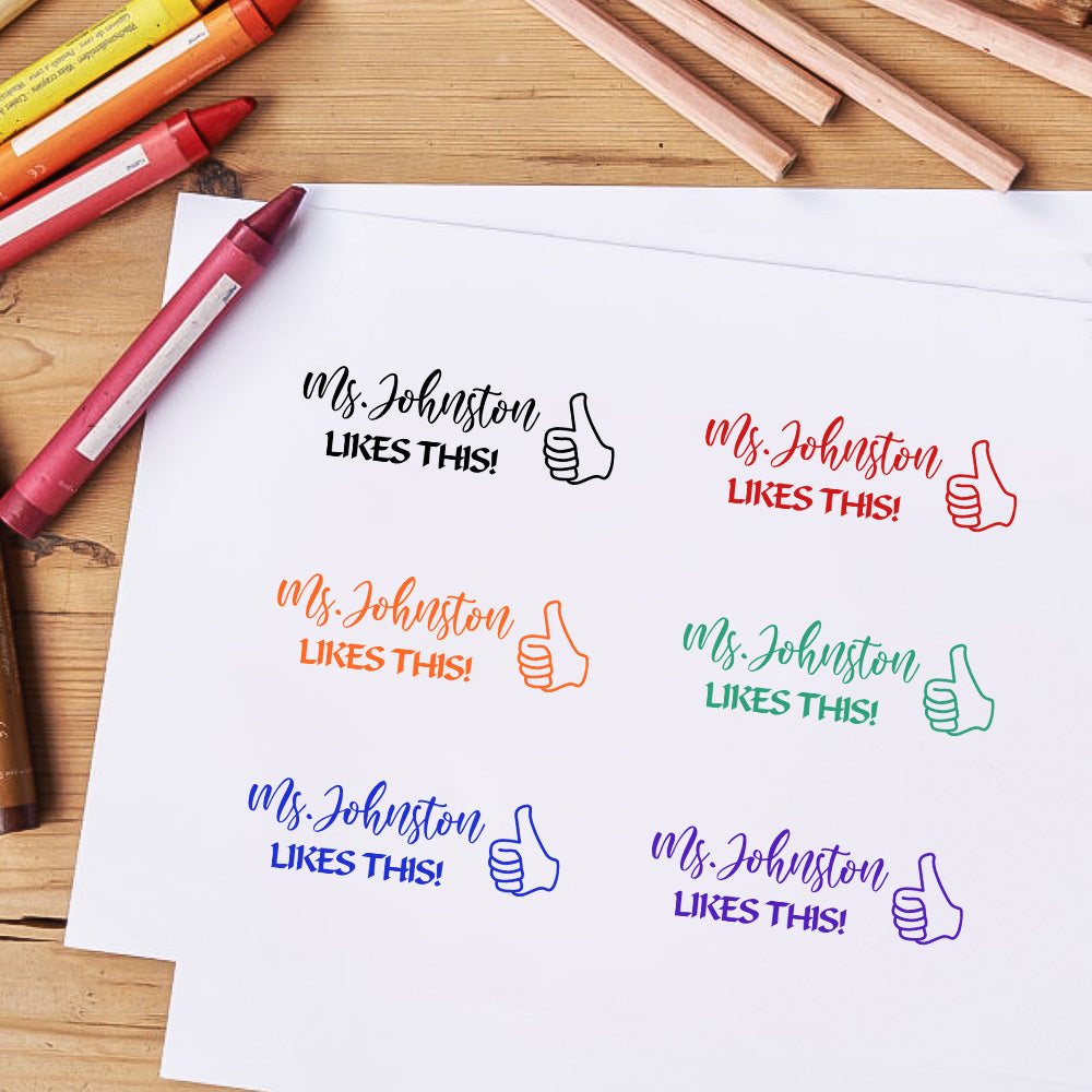 Personalized Teacher Stamp Classroom Teacher Stamp Gifts for Teachers - mysiliconefoodbag