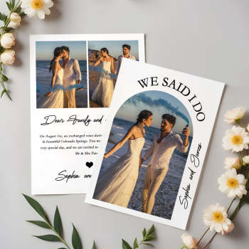 Personalized Elopement Announcement Wedding Announcement Elopement After Party Invitation Cards - MyFaceTshirt