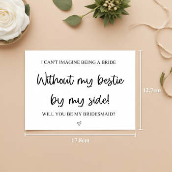 Will You Be My Bridesmaid Card Bridesmaid Proposal Card - MyFaceTshirt