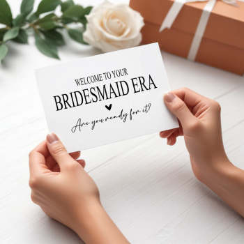 Bridesmaid Era Proposal Card Bridesmaid Gift - MyFaceTshirt