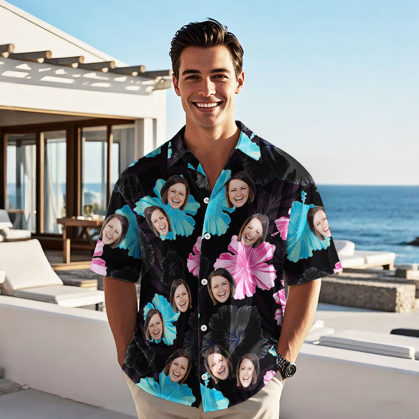 Custom Photo Hawaiian Shirt Personalized Your Face & Style Shirt