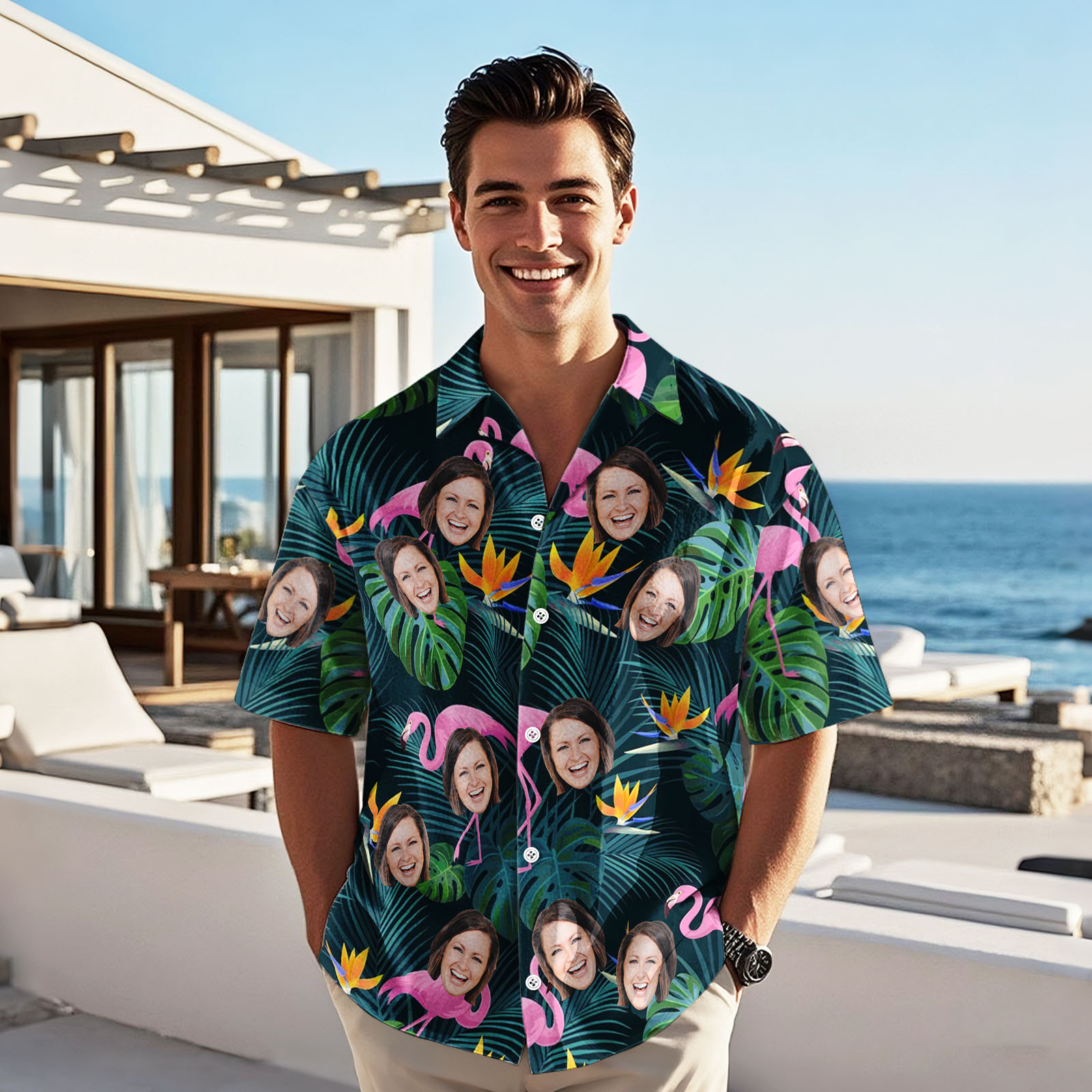 Custom Photo Hawaiian Shirt for Men Perfect Personalized Gift For Him