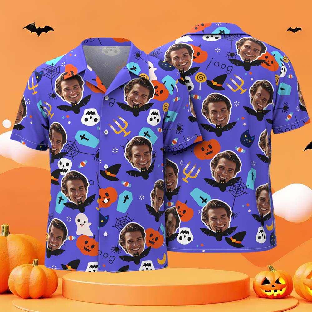 Hawaiian Shirts Near Me Men Fun Halloween Hawaiian Shirt for Men Gift For Him