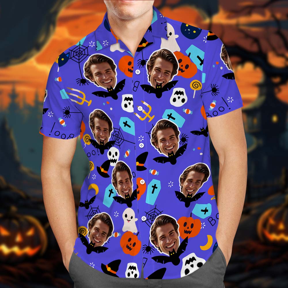 Hawaiian Shirts Near Me Men Fun Halloween Hawaiian Shirt for Men Gift For Him