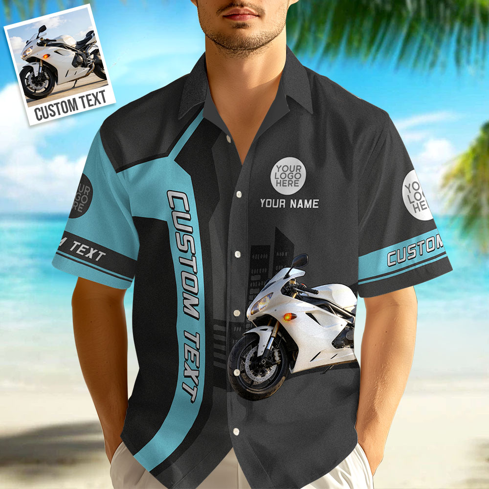 This Is How I Roll - Personalized Upload Vechicle Photo For Biker Hawaiian Shirt