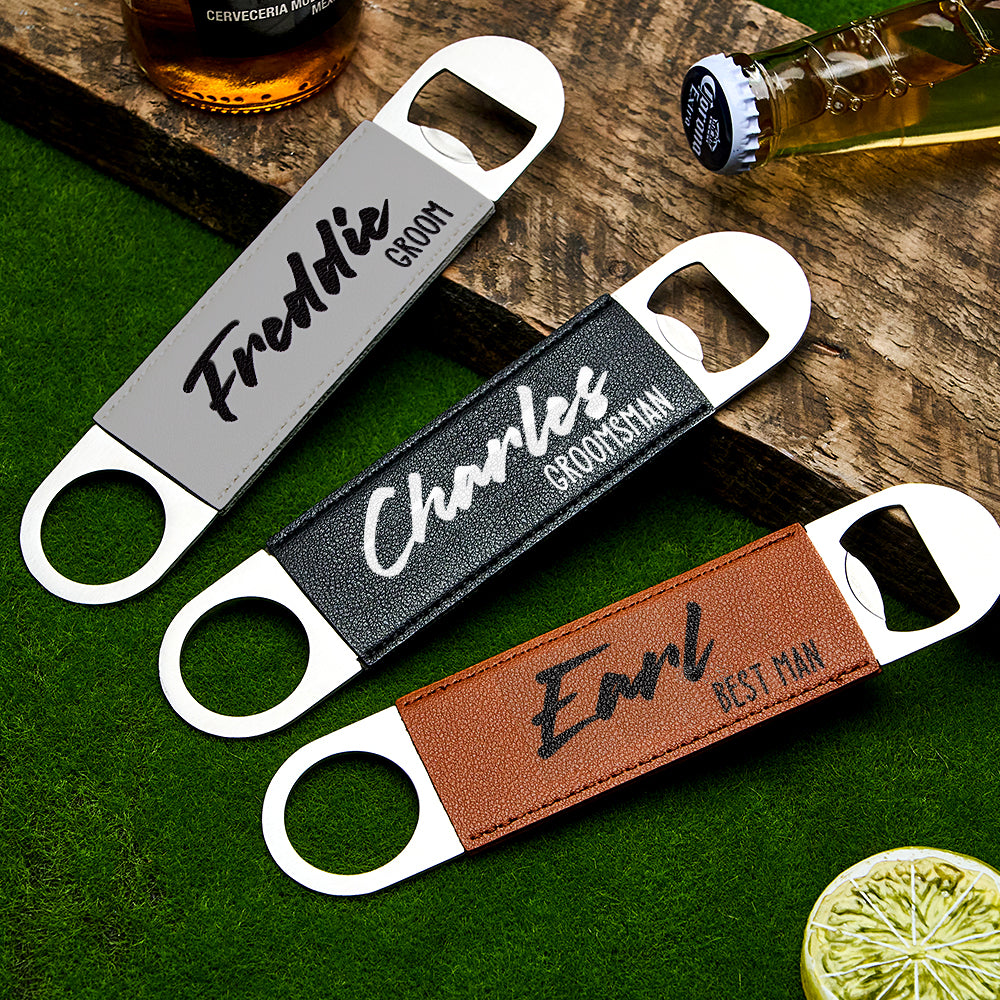 Personalized Bottle Opener Groomsmen Gifts Groomsmen Proposal Best Man Gift - MyFaceTshirt