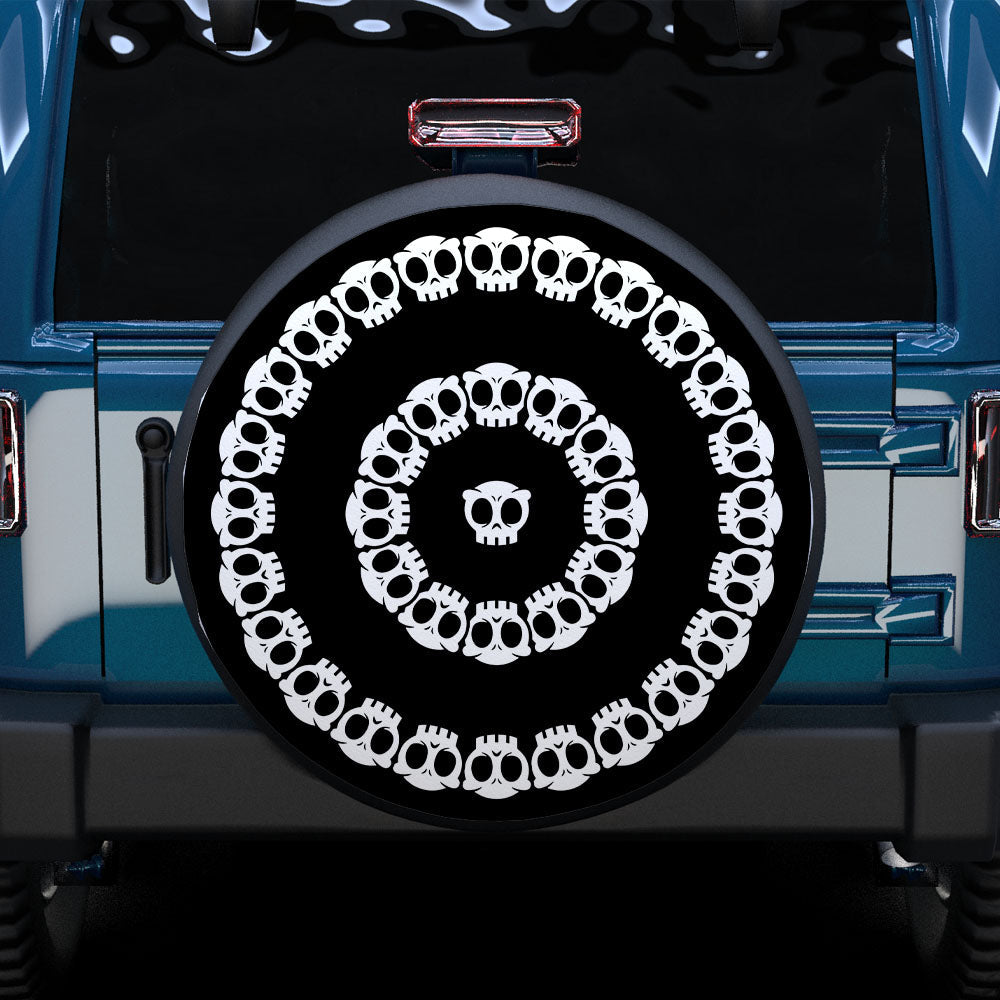 Wikked Skull Spare Tire Cover For RV - MyFaceTshirt