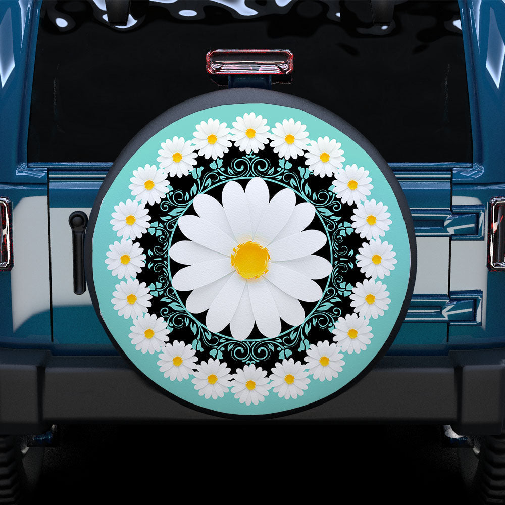 Art Daisy Spare Tire Cover For RV - MyFaceTshirt