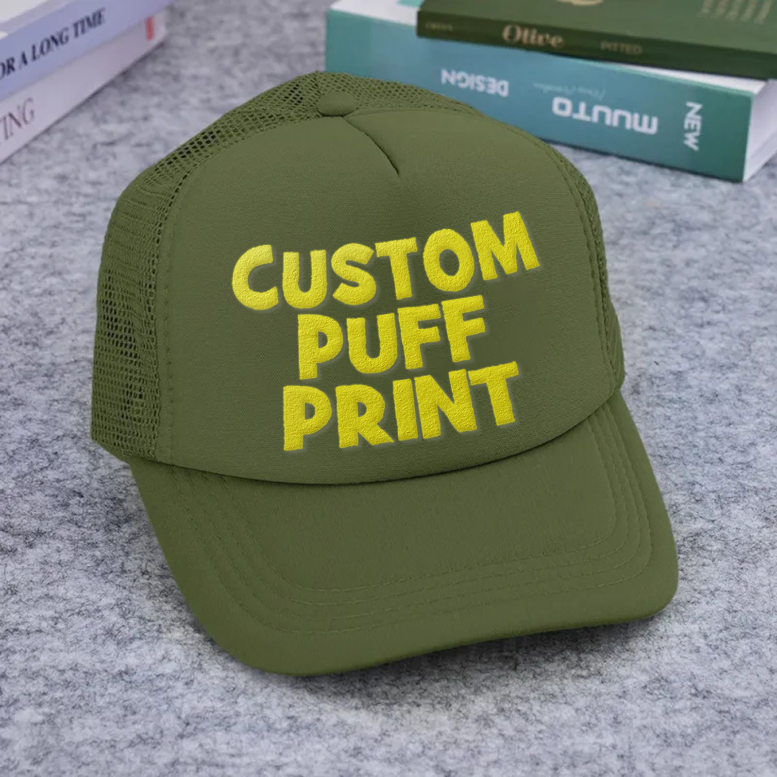 Custom Puff Print Trucker Hat Personalized Foam Trucker Caps for Adult