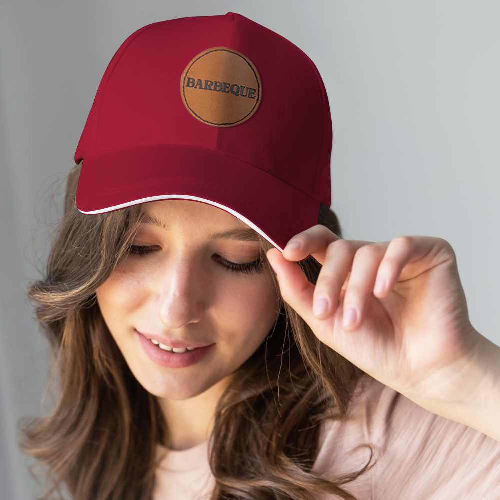 Custom Leather Patch Hats, Logo Hats, Laser Engraved Leather Patch, Leather Patch, Company Logo Hat, Personalized Men's Hats, Leather Patch Cotton Hat