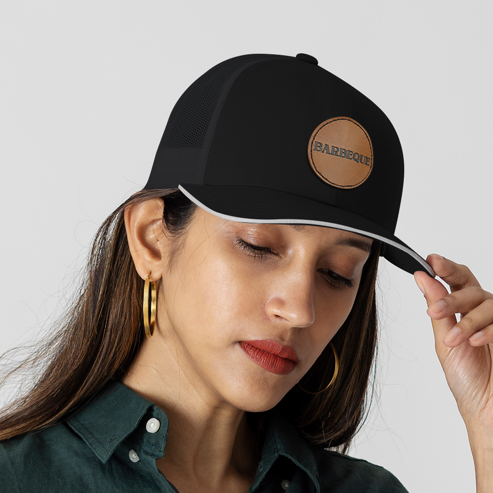 Custom Leather Patch Hats, Logo Hats, Laser Engraved Leather Patch, Leather Patch, Company Logo Hat, Personalized Mens Hats, Leather Patch