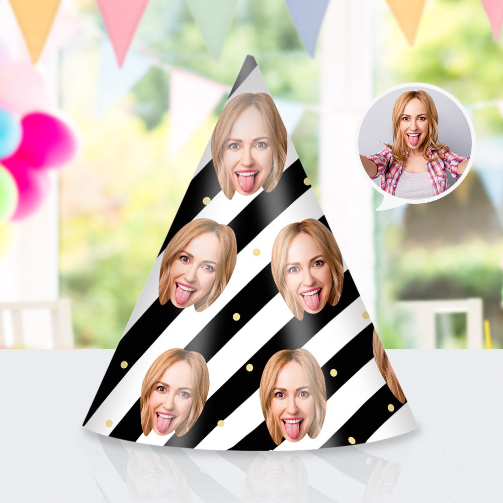Personalised Face Party Hats Funny Birthday Hats Party Supplies for Kids Adults - MyFaceTshirt