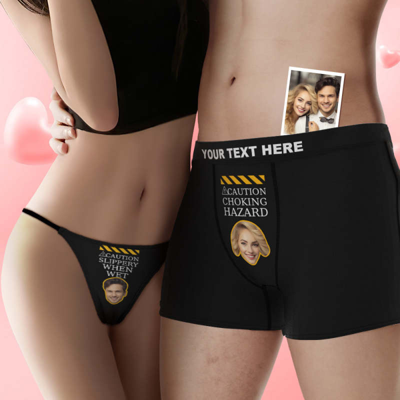 With Personalize Face Photo Custom Thong Panties For Girlfriend