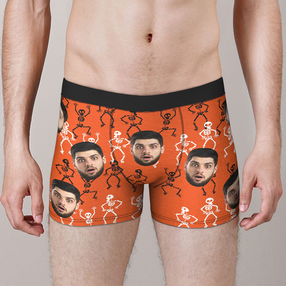 Custom Face Boxer Briefs Personalized Spooky Halloween Themed Boxers