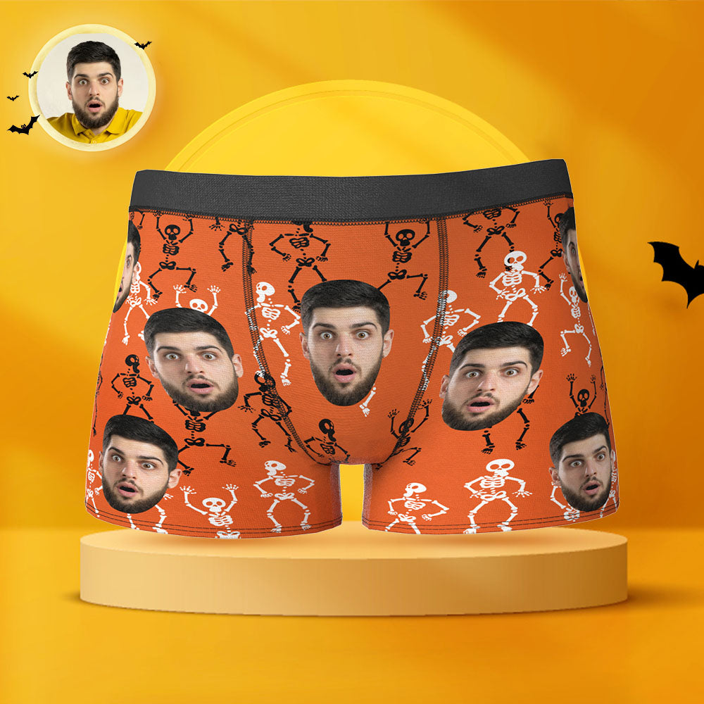Custom Face Boxer Briefs Personalized Spooky Halloween Themed Boxers