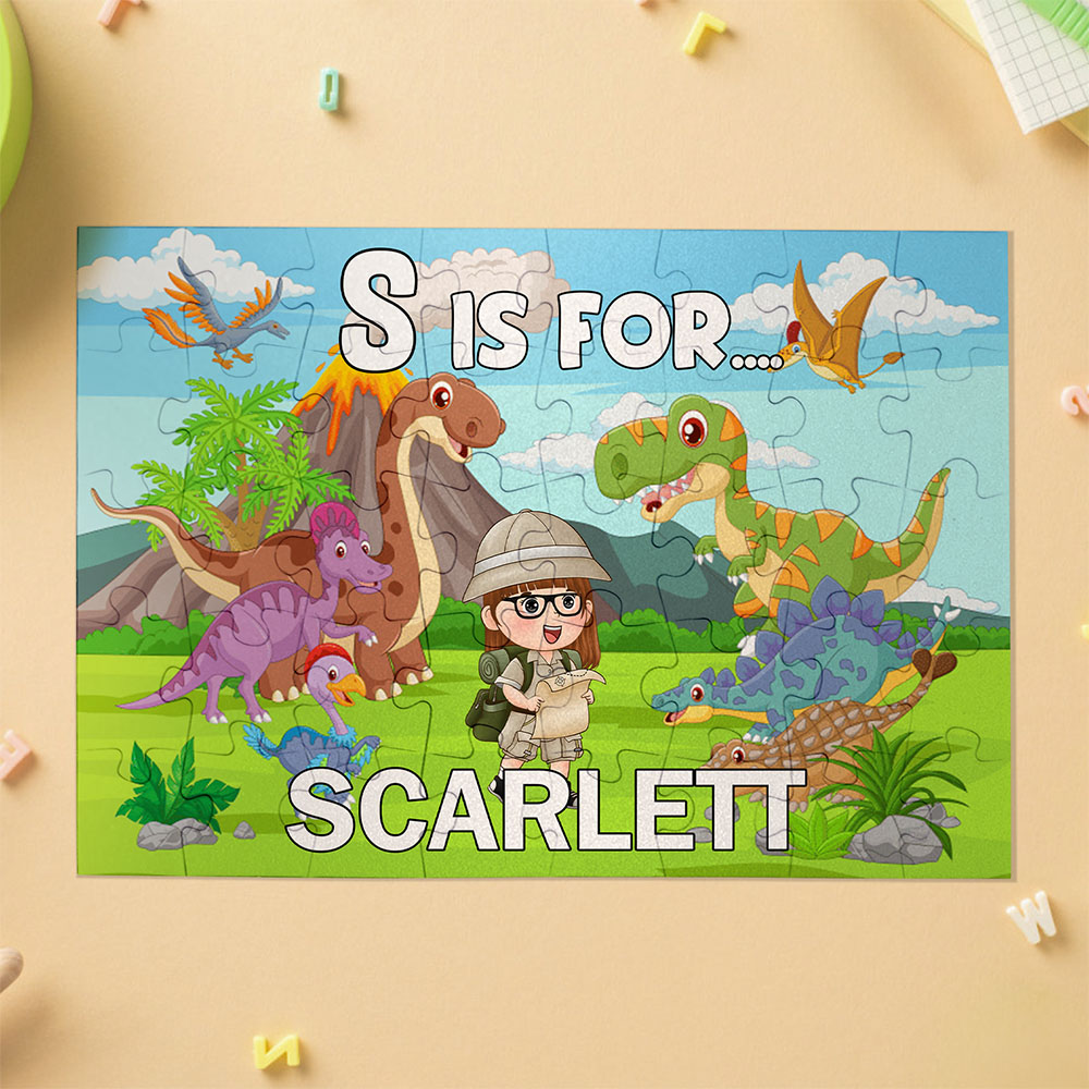 Personalized Jigsaw Puzzle for Kids Cute Animals and Kids Personalized Puzzle - MyFaceTshirt