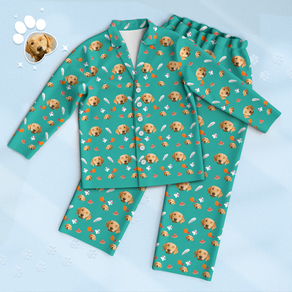Custom Pet Face Funny Pajamas Personalized Photo Pajama Multiple Color Gift For Women And Men - MyFaceTshirt
