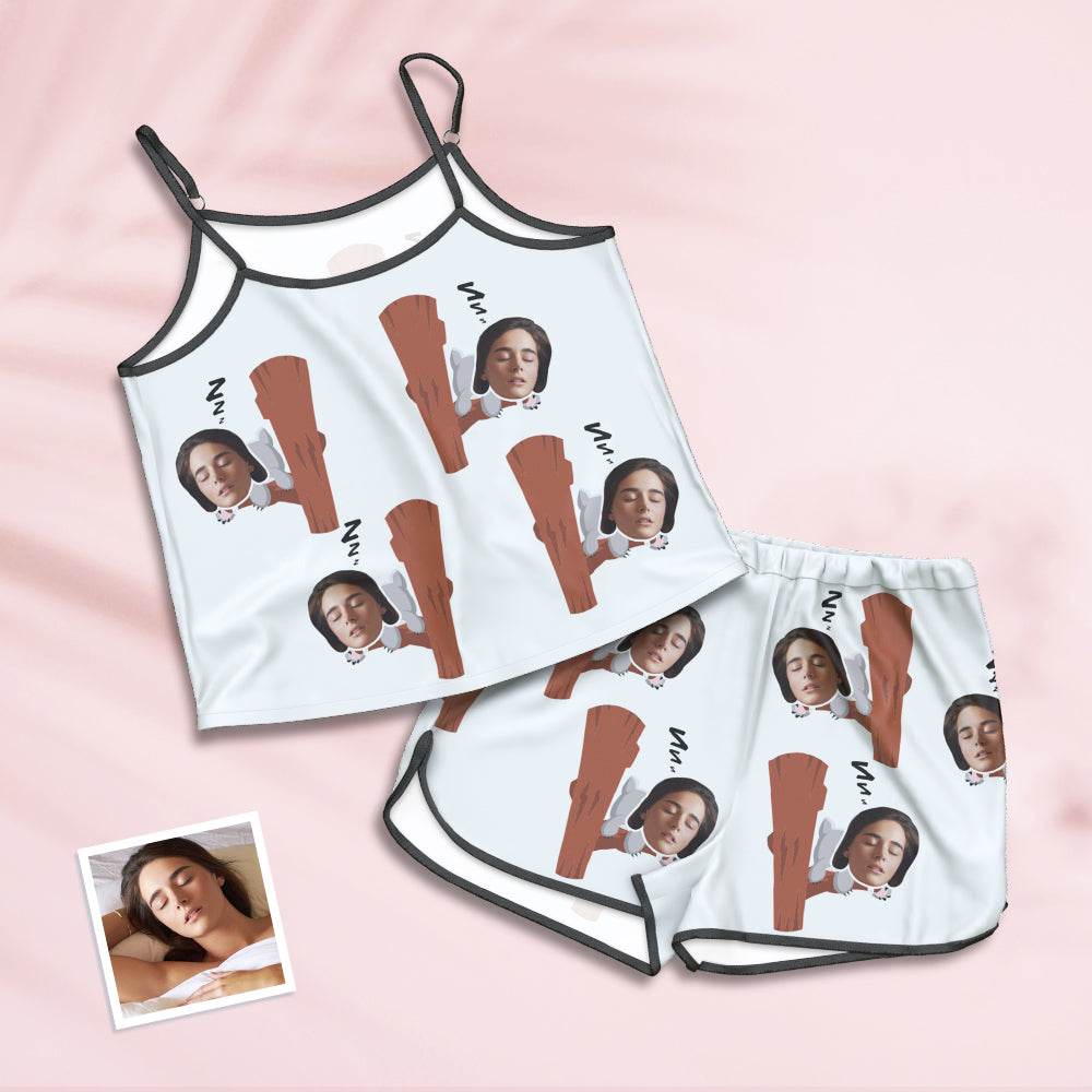 Custom Face Camisole Sleepwear Personalized Lingerie Set Summer Pajamas - Koalas - MyFaceTshirt