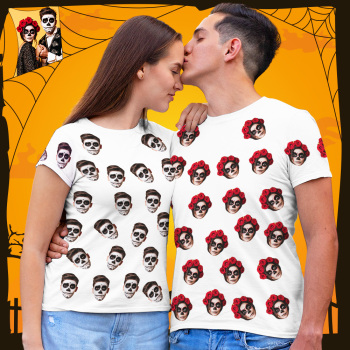 Custom My Face All Over Print Tee Personalized Face Shirt Men's T-shirt