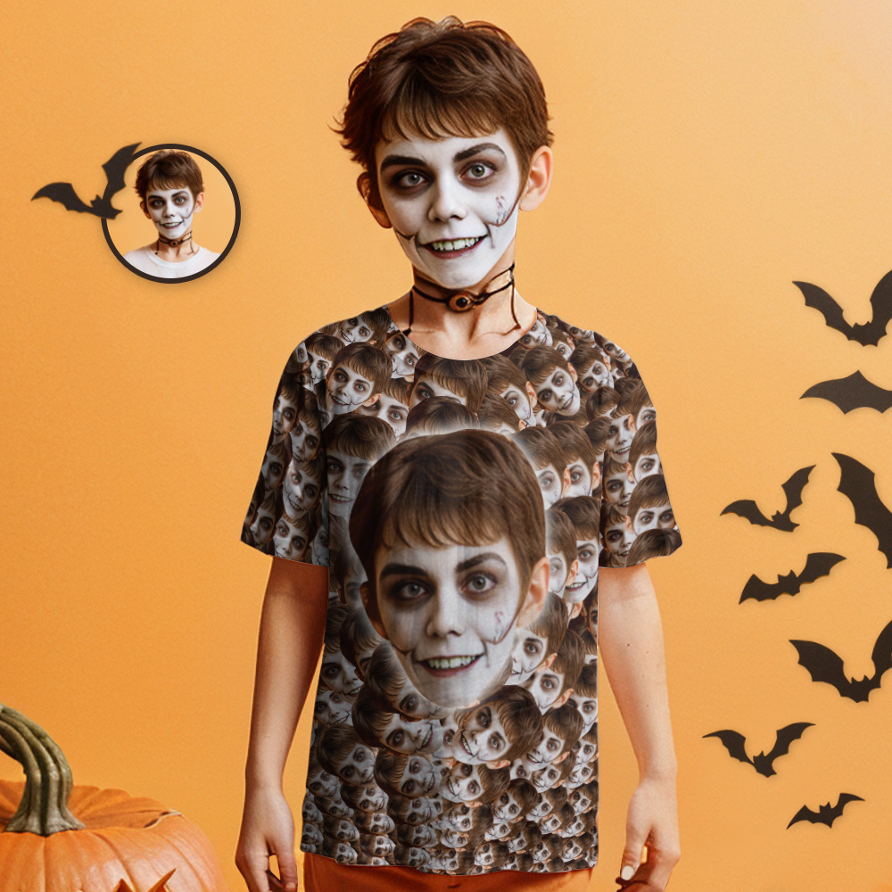 Custom Fanny Faces Mash Kid T-shirt