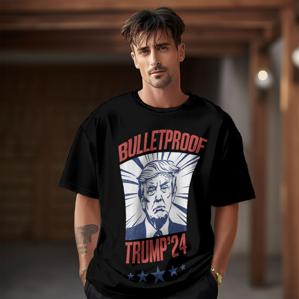 Bulletproof Trump Shirt, I Stand With Trump, Trump Rally Shirt, Trump Shooting, Trump 2024 Rally Campaign Shirt, Trump Survived Bullet