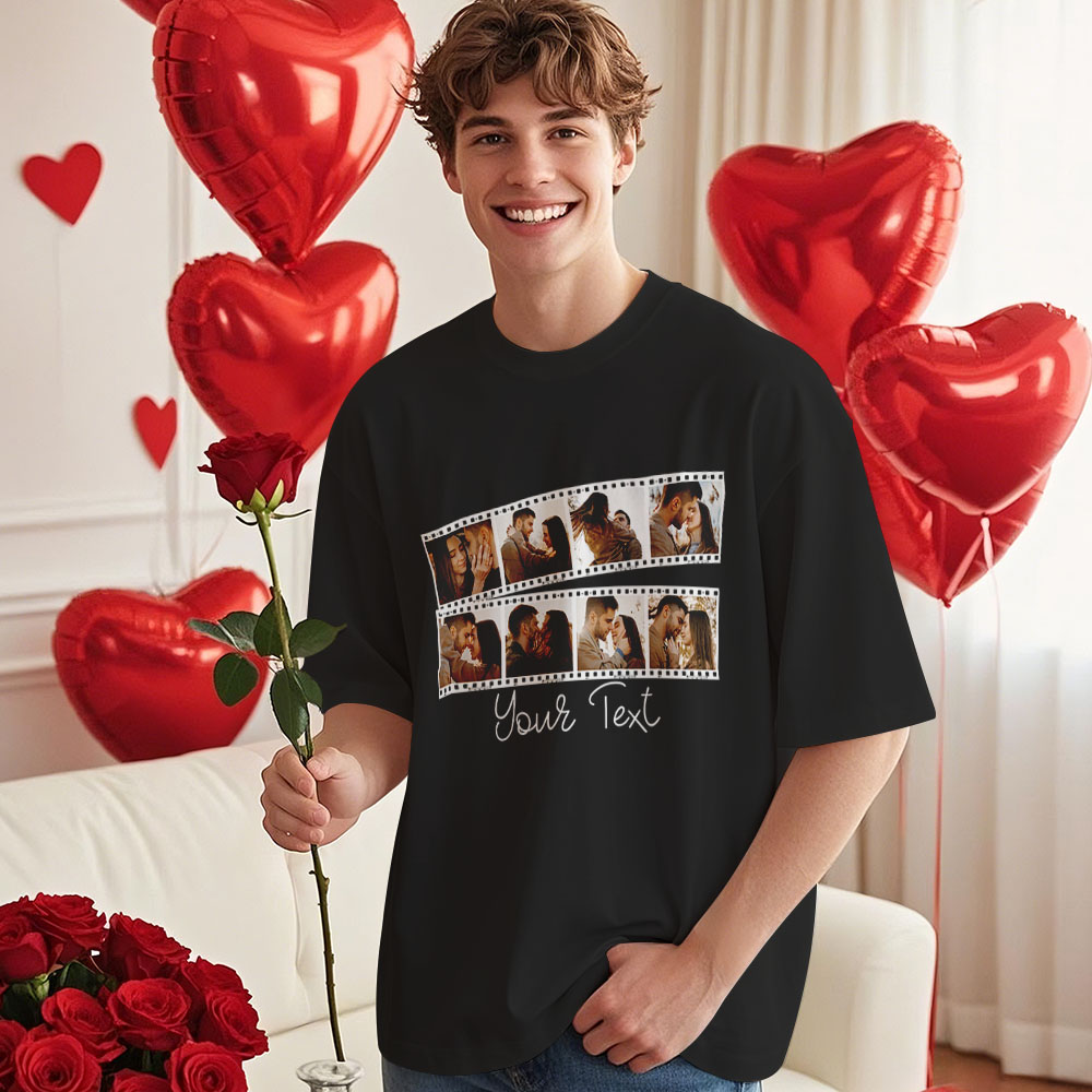 Custom Photos T-Shirt Personalized With T-Shirts Name Film Valentine's Day Gift