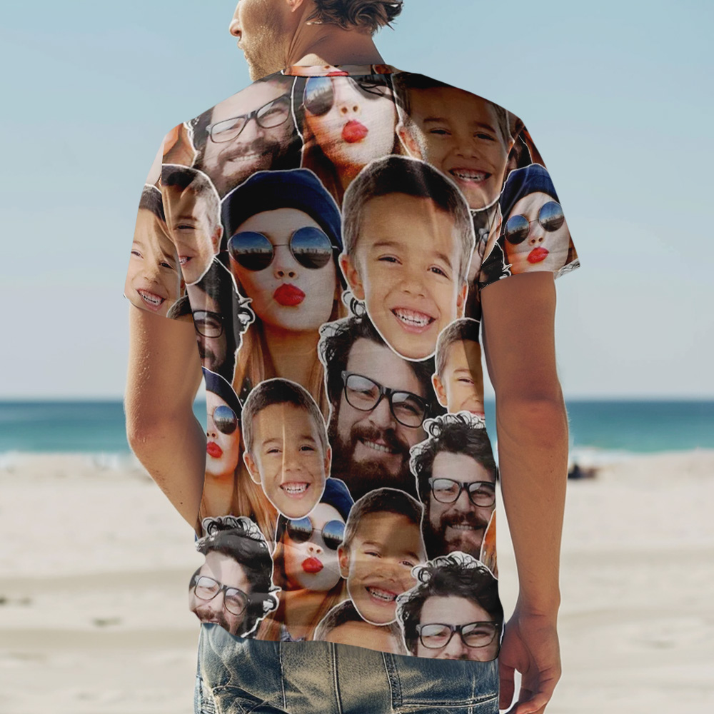 Custom Vintage Photo T-Shirt Personalized Photo With Tassels T-Shirt Party Gift