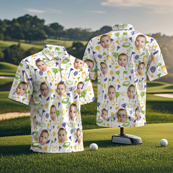 Custom Face Polo Shirt for Golfer,Face on shirt gifts for husband,Personalized Short Sleeve Golf Shirt,Custom Polo for Golfer, Gifts for Mom
