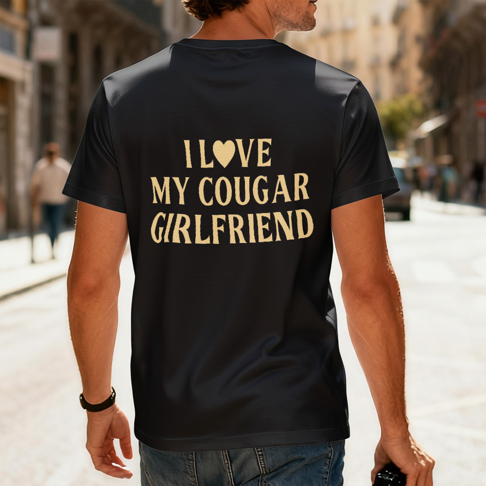 I Love My Girlfriend Comfort Colors Shirt, Funny Gift, I Heart My Girlfriend Tee, Anniversary Gift for Him, Best Girlfriend Ever T-Shirt Valentine's Day Gift