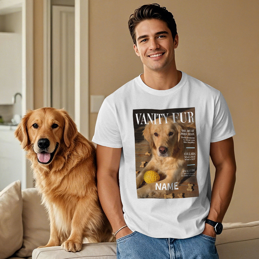 Personalized Pet Magazine T-Shirt