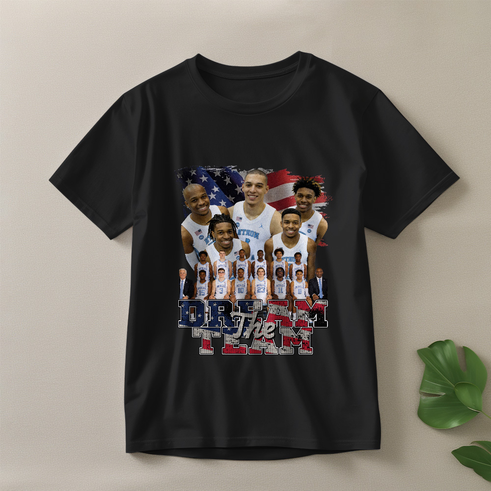 American Dream Basketball Team Top T-Shirt Sports Tee USA Athletics Shirt Patriotic Clothing Gift