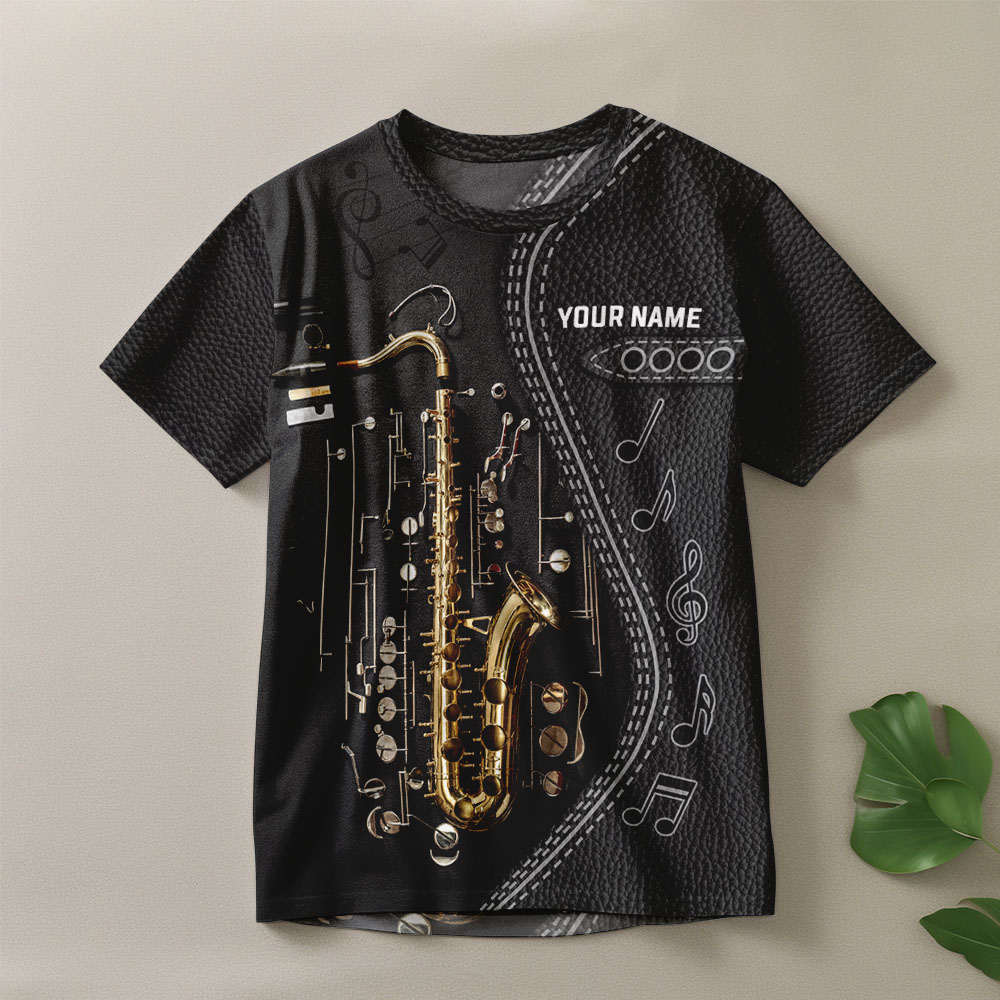 Saxophone is My Life Love Saxophone for Men Tee Gift for Music Instrument Player Musician