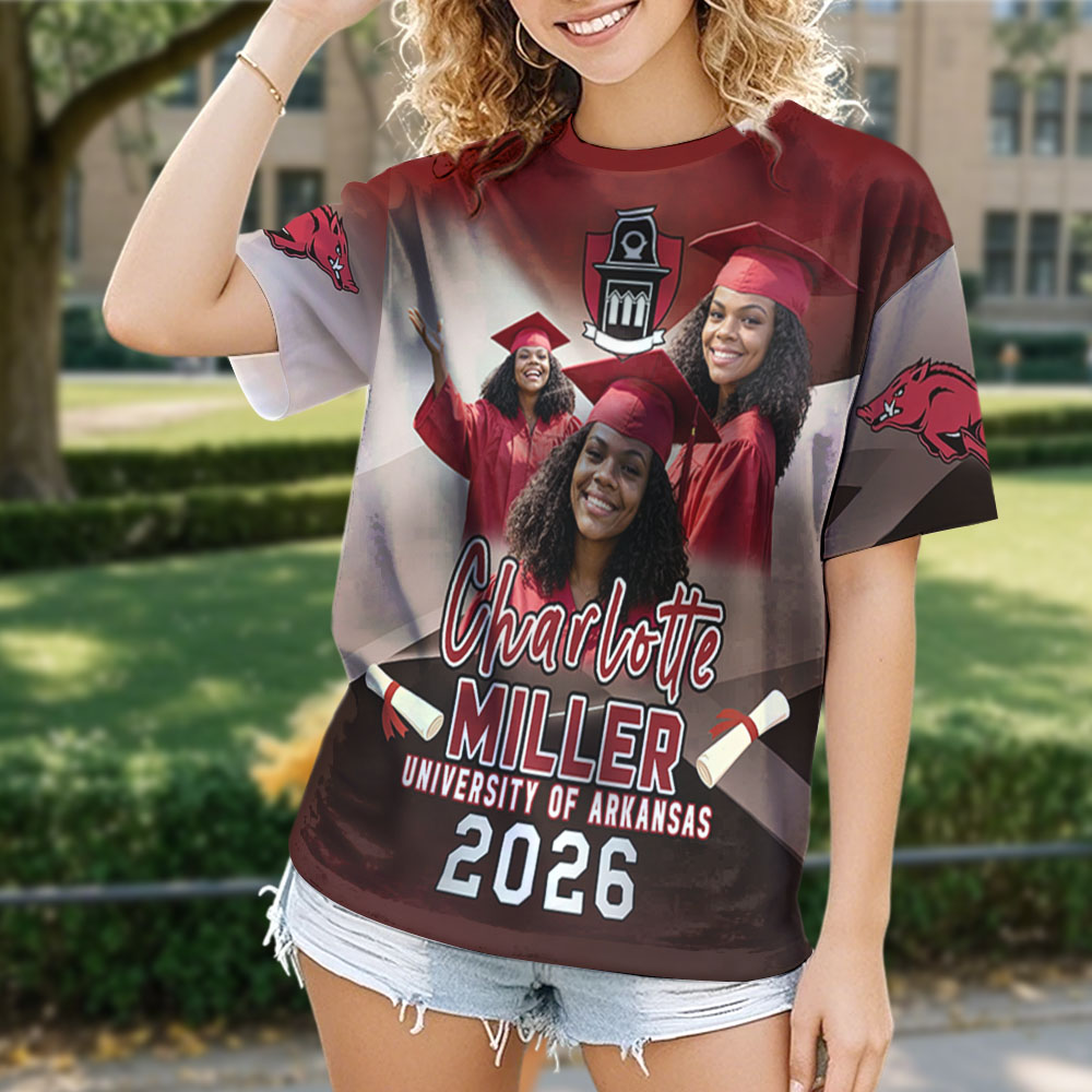 Personalized All Over Print Graduation T-Shirt