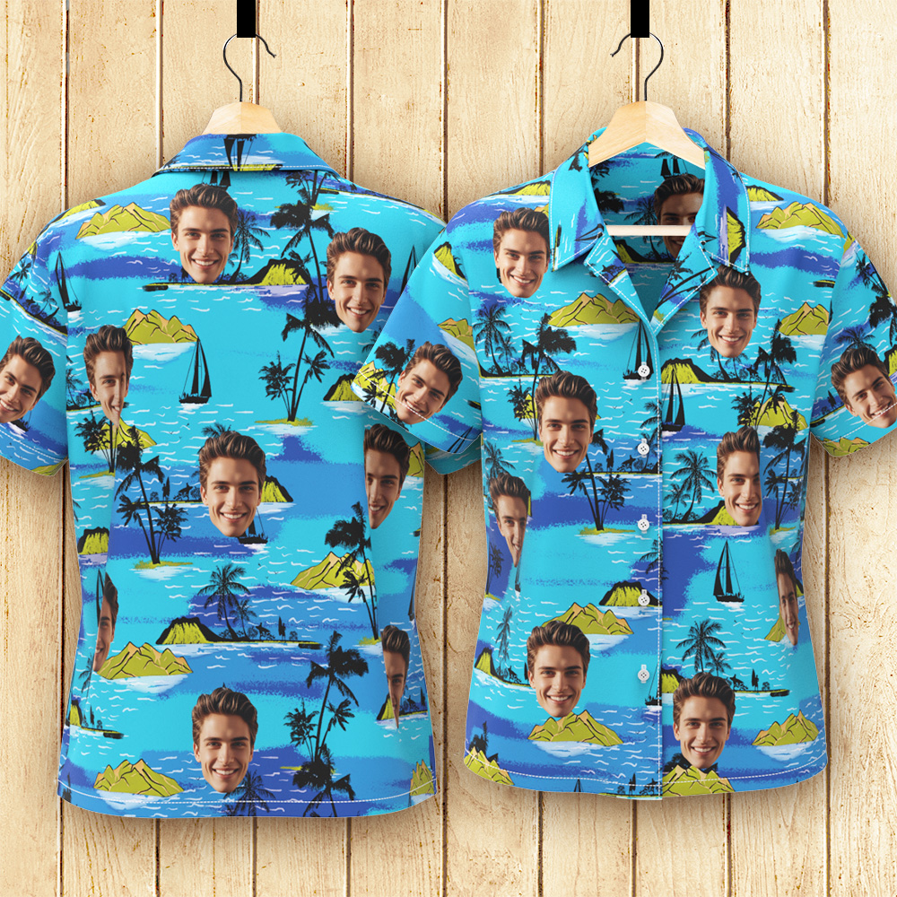 Vice City Custom Face Hawaiian Shirt Women's Gang Style