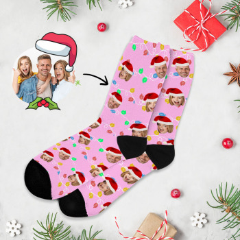 Personalized Face Socks Custom Funny Custom Designs Best Gift Idea Xmas Socks - MyFaceTshirt